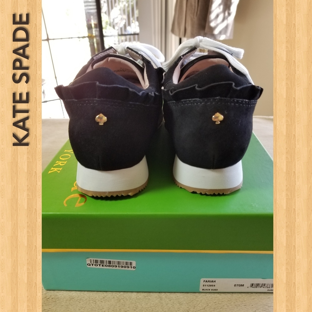 KATE SPADE NWT Women's Sneakers Black - Picture 5 of 8